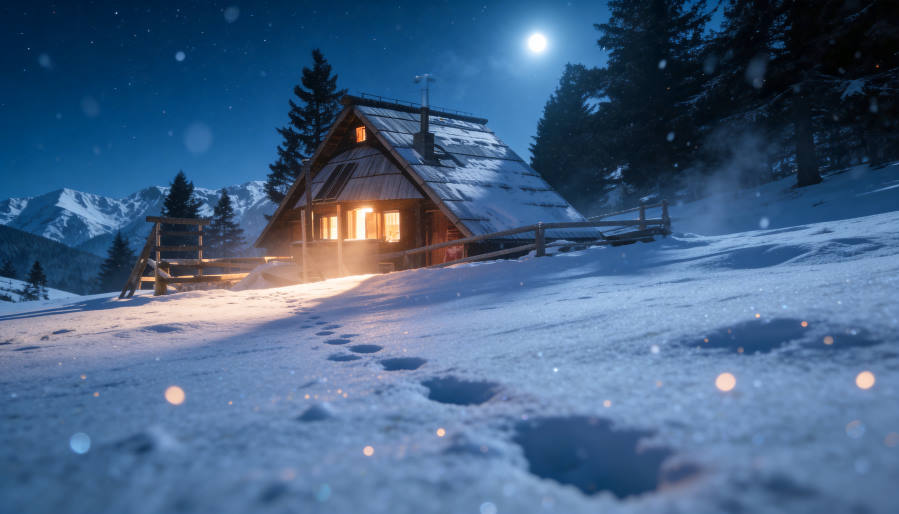 Pastirske koče ponoči